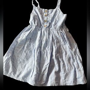Cat & Jack Sky Blue Chambray Sun Dress - Size S (6/6X)